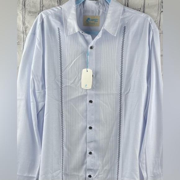 Hawaiian Shirts Size:XL Men Long Sleeve T Shirt Button Up Multi Color - Picture 3 of 9